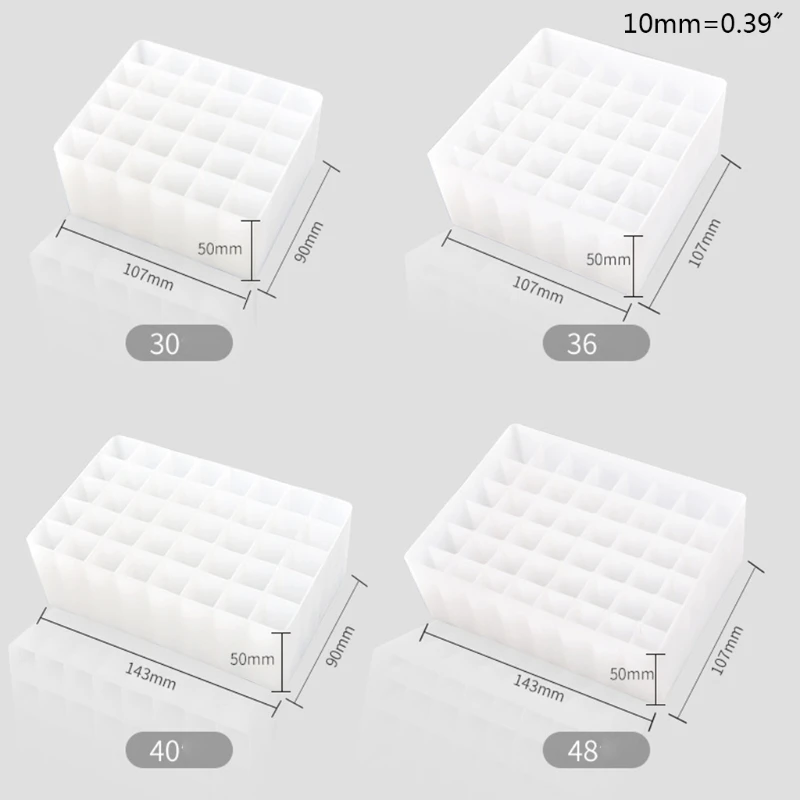 30/36/40/48 Slots Plastic Marker Pen Box Storage Holder Brush Pencil Rack Table Stand Paint Brushes Holding pen holder desk organizer pen and brush holder desk storage rack brush holder