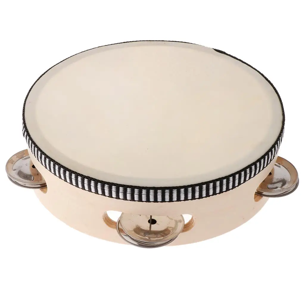 6inch Tambourine Percussion Drum hand drum Kids Musical Educational Toys