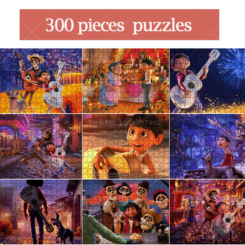 

Пазл из 300 частей для детей и взрослых, игрушка из мультфильма Disney, Кокосовая головоломка, Мультяшные узоры, Ранняя головоломка, игрушки для детей, подарок