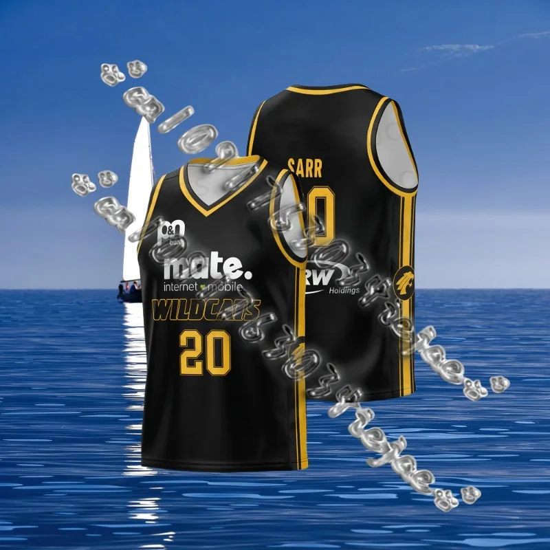 New Summer Arriavl Australia Perth Wildcats 23/24 Home/Away Vest Jersey T-shirt For Adult/Kids Tank Tops