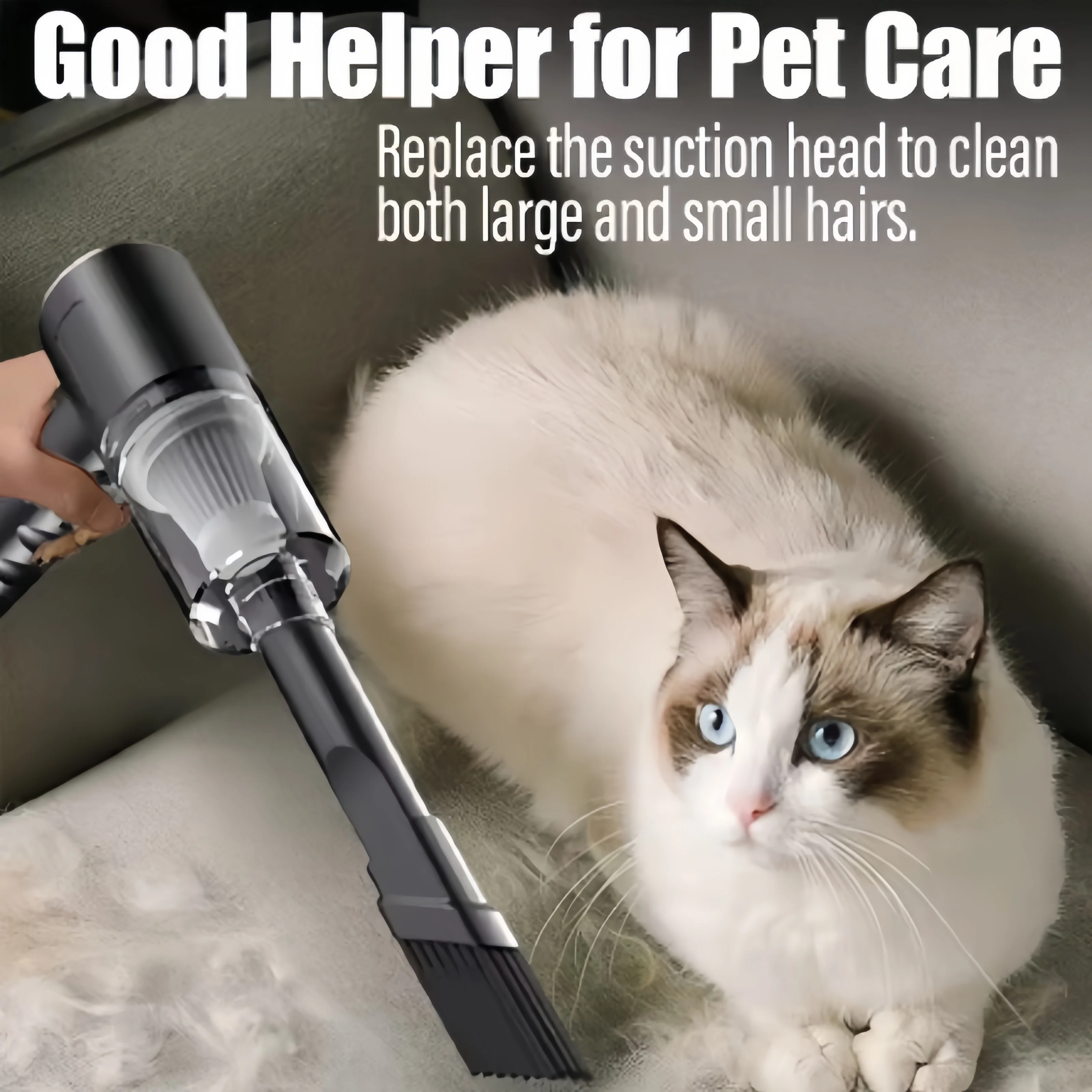 Car Vacuum Cleaner Wireless 1200mAh Portable Cleaning Appliance