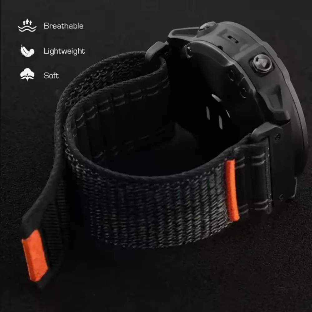 Nylon Wave Pattern Braided Bracelet Strap - Multi-Size Adjustment