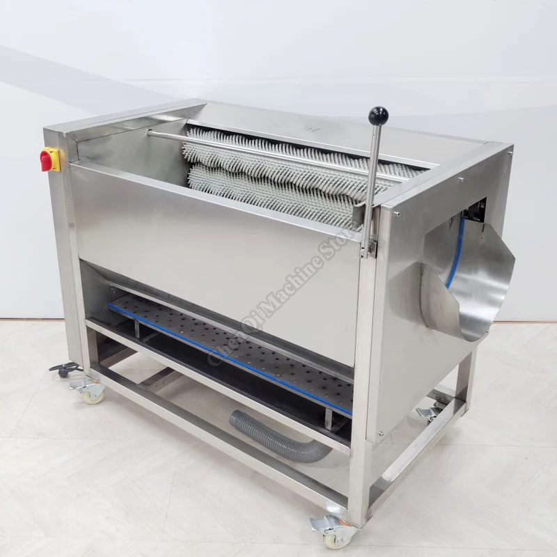 Potato Cleaning Peeling Machine Brush Automatic Water Spraying Radish Oyster Commercial Washing Equipment 2