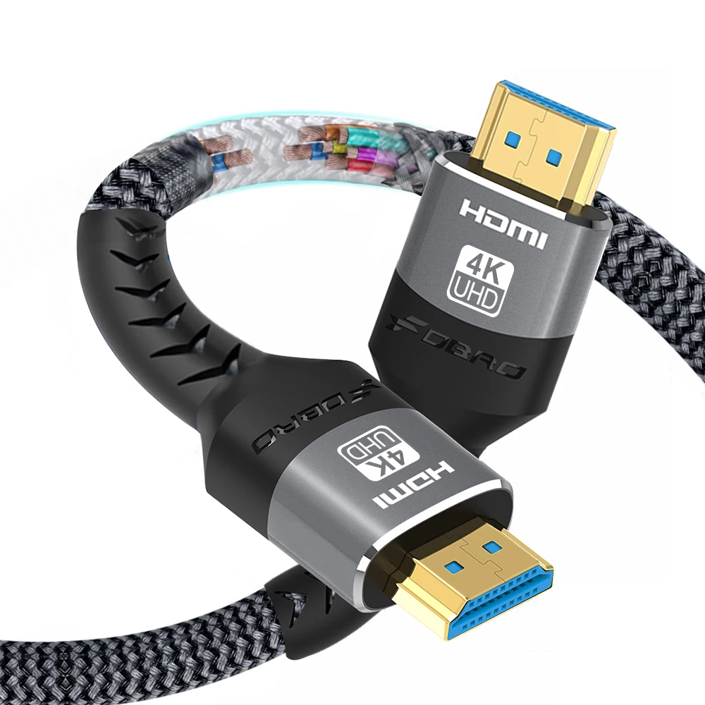 4K HDMI Kabel 2,0 4K @ 120Hz 60Hz High Speed Adapter Für RTX 3080 eARC HDR Video Kabel PC HDMI-Kompatibel Kabel Laptop TV Box PS5 – Detail 7