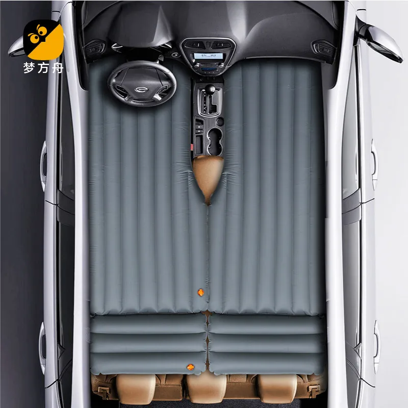 Car Inflatable Mattress Car Gap Filling Pad Rear Seat Footstool Travel Camping Air Bed Cushion Trunk Booster Cushion