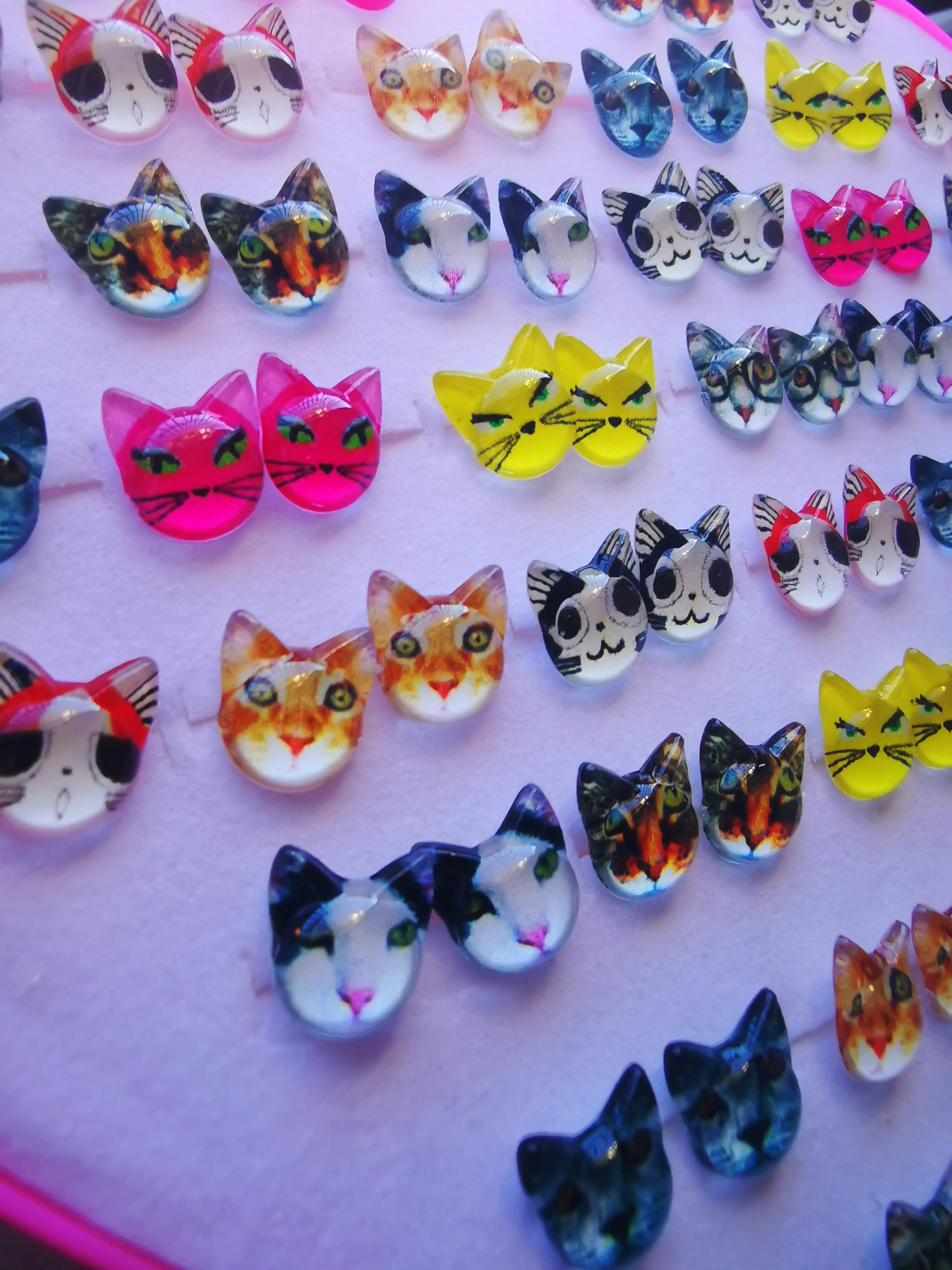 36 Pairs Plastic Antiallergic Cartoon Animals Ear Studs Set Girls Resin Children Earring Set Mix Earrings for Women Fine Jewelry