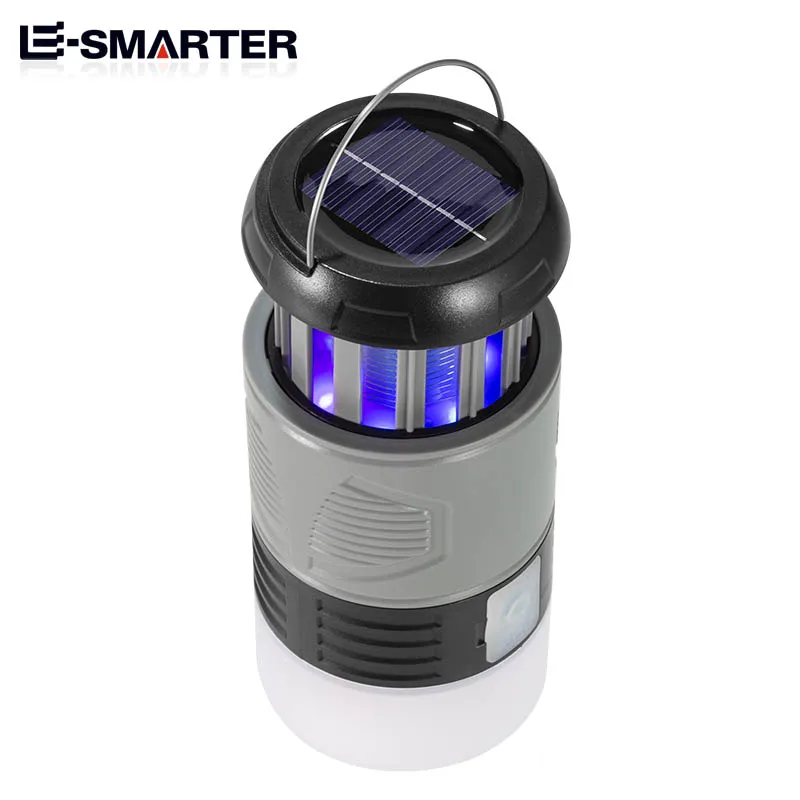 Portable USB Rechargeable Solar Mosquito and Insect Zapper with UV Light