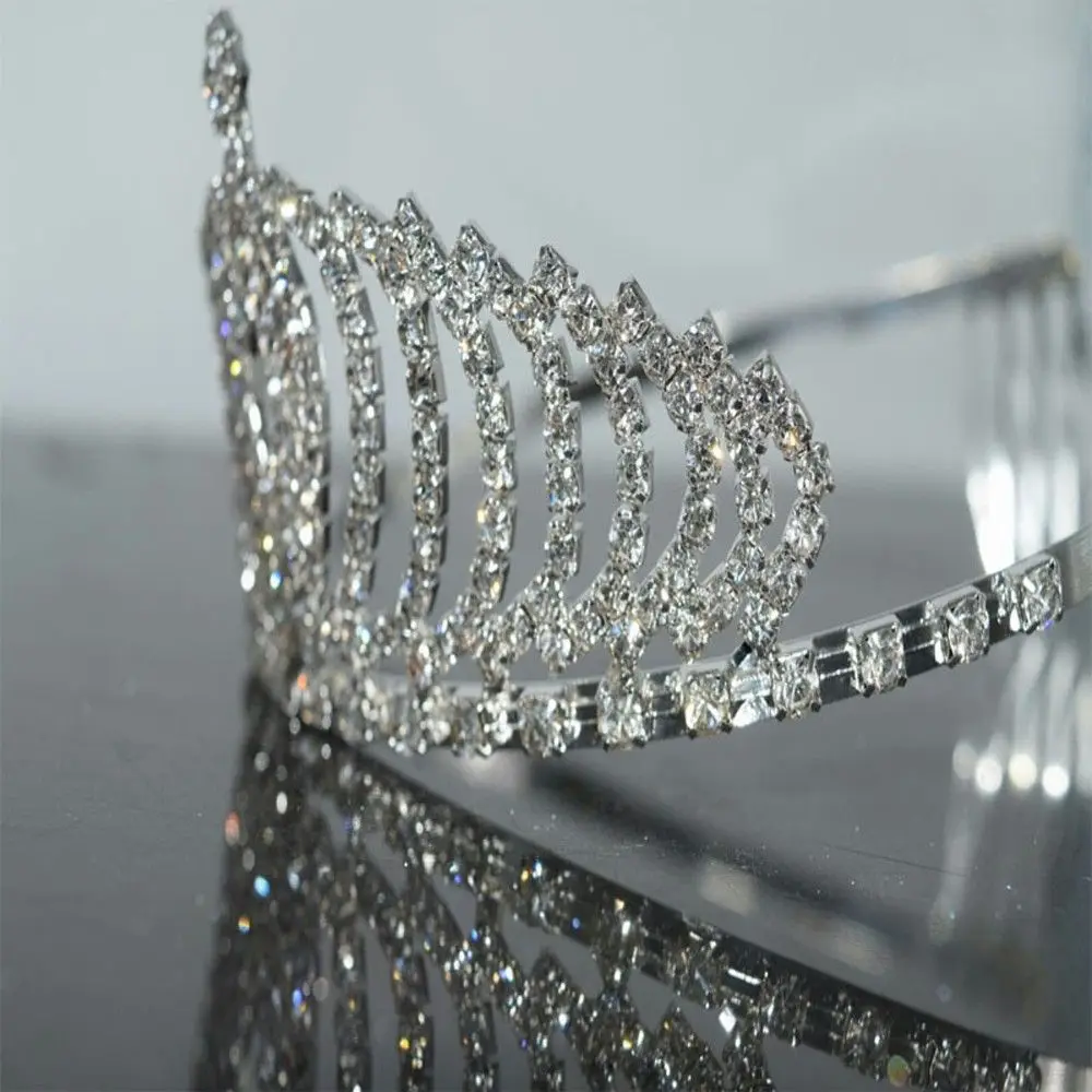 Fashion Girl Birthday Gifts Hair Accessories Hair Clasp with Comb Hair Clips Headwear Princess Diamond Crown Hair Hoop Headband