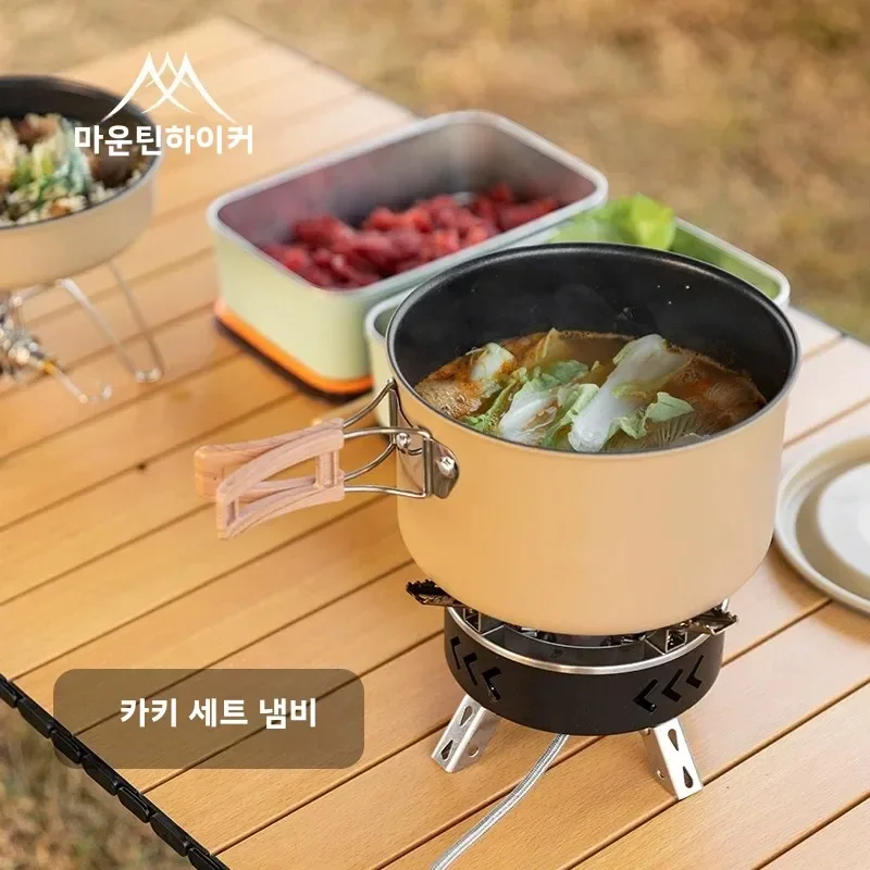 Mountainhiker Set of Pots Kettles Outdoor Pots and Pans Stoves Camping Equipment Cookware Cookers