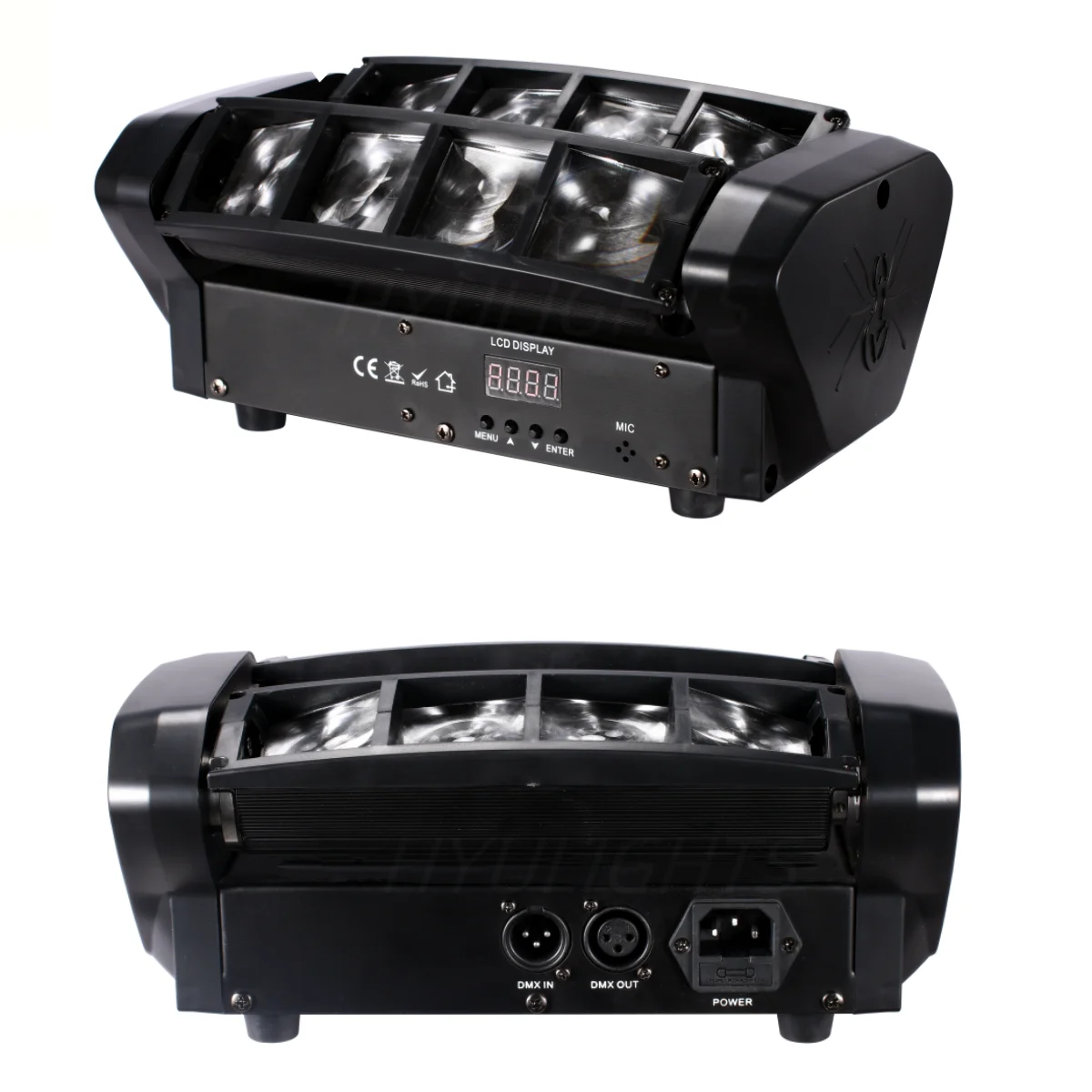 【新品】SPIDER LIGHT ミニパイダーライト 1個 Mini LED Spider 80W RGBW Beam Good Quality DJ Moving Head