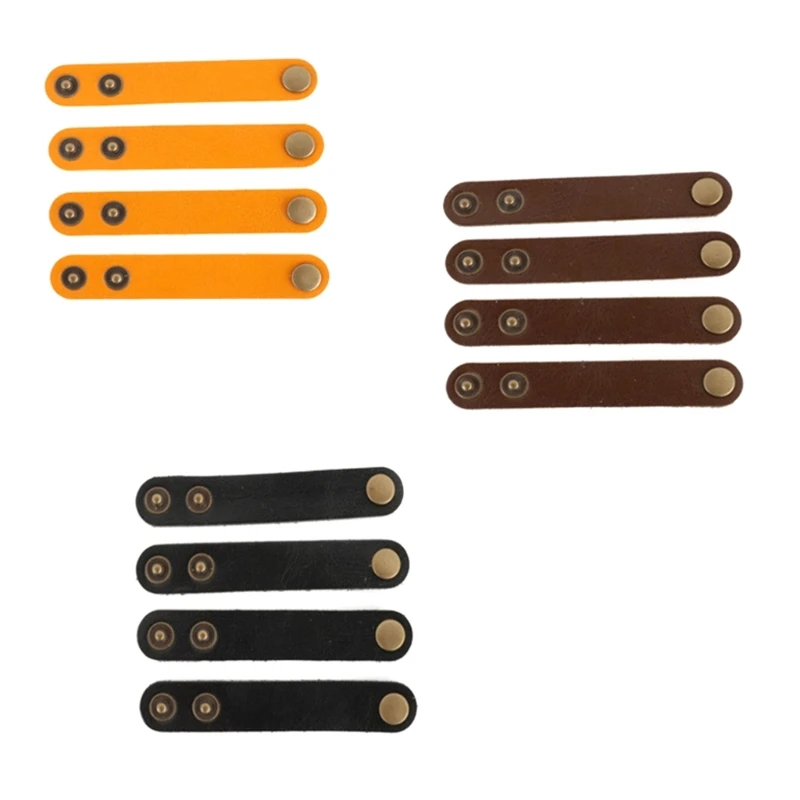 

4Pcs Releasable Cable Ties Colored Reusable Cable Ties Loop Wrap Bundle Ties