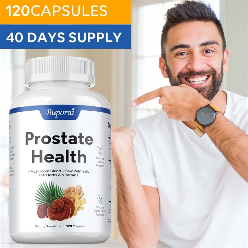 Prostate Health Reduce Nighttime Bathroom Visits Relieve Bladder and Urinary Tract Problems Improve Performance