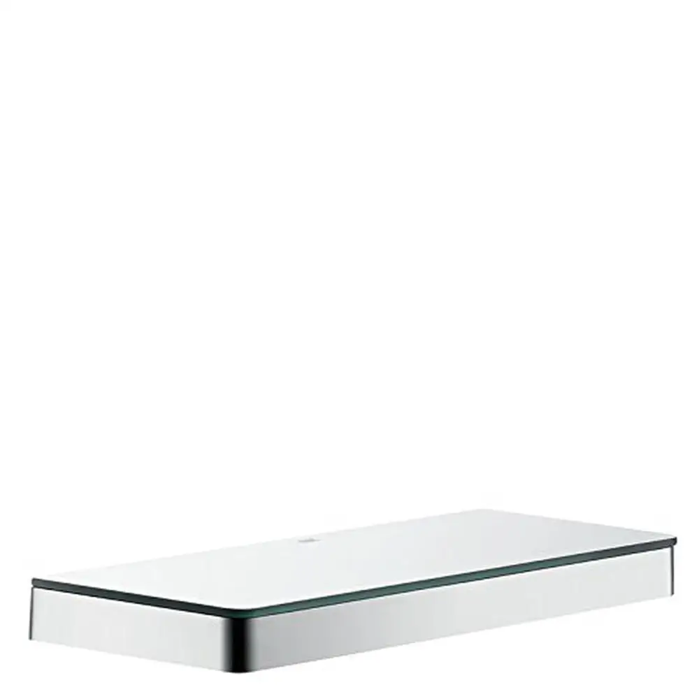 12" Chrome Metal Bathroom Shelf Durable Modern Design Wall Mount Collection Compatibilty Easy Installation Limited Lifetime
