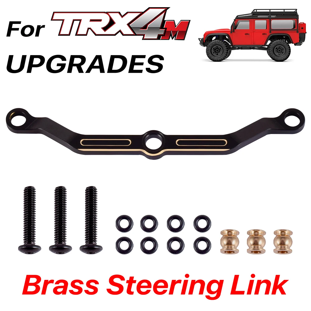 

For TRX-4M Steering Link Brass Links Rod Tie Set Traxxas TRX-4M 1/18 Upgrades Parts RC Crawler Accessories Bronco Defender