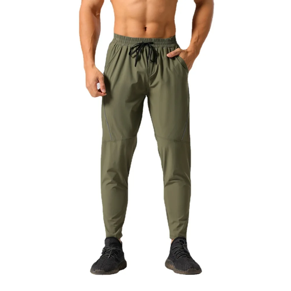 Quick drying sports pants elastic breathable running leggings sports fitness cropped pants trackpants trousers