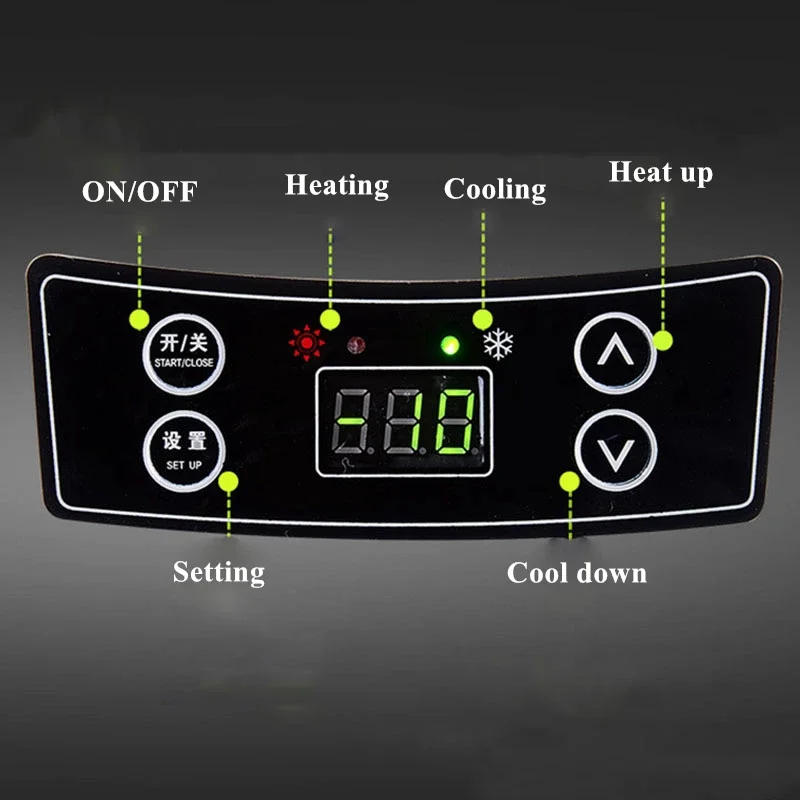 Mini Refrigerator 15L Car Home Mini Refrigerator Fridges DC12/24V Drinks Cooler Heater Keep Fresh Warm For Car Home Pinic Camping 0~65 Degrees