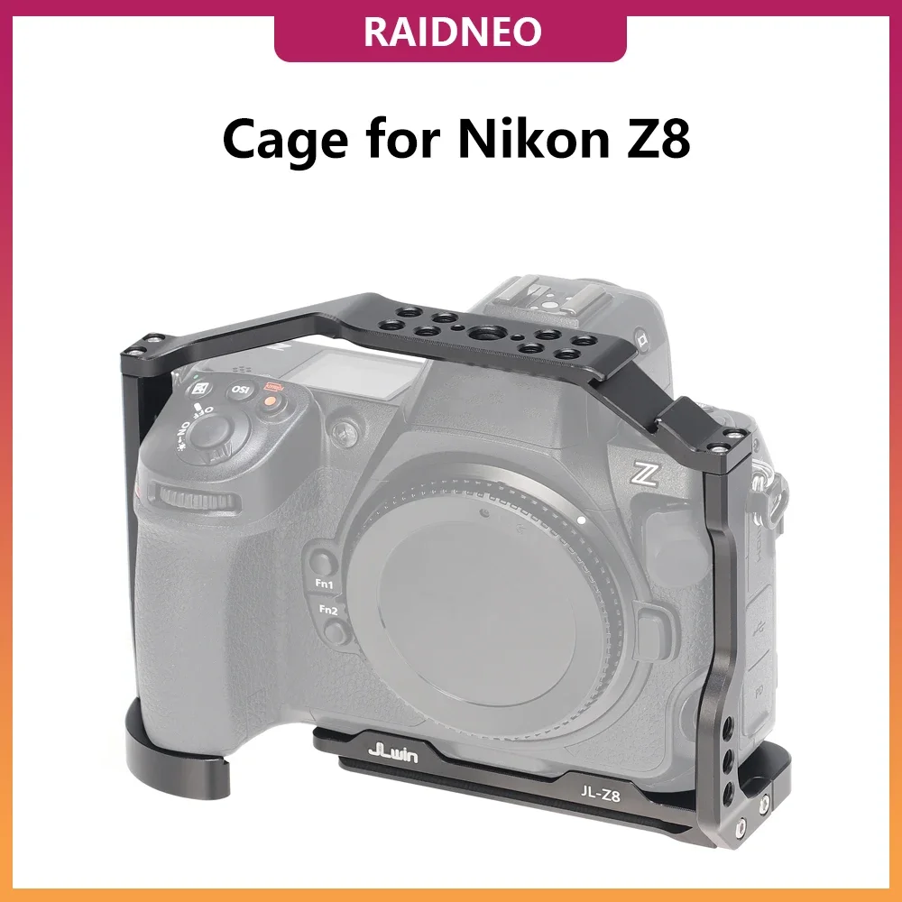 

Клетка для камеры Z8 для Nikon Z8 DSLR, клетка с расширительной рамкой, комплект для установки со встроенной Arca швейцарская тарелка с верхней и деревянной ручкой