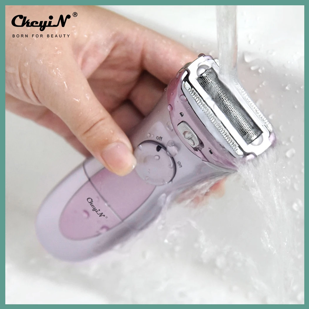 Battery Powered Lady Shaver Women Epilator Waterproof Bikini Leg Armpit