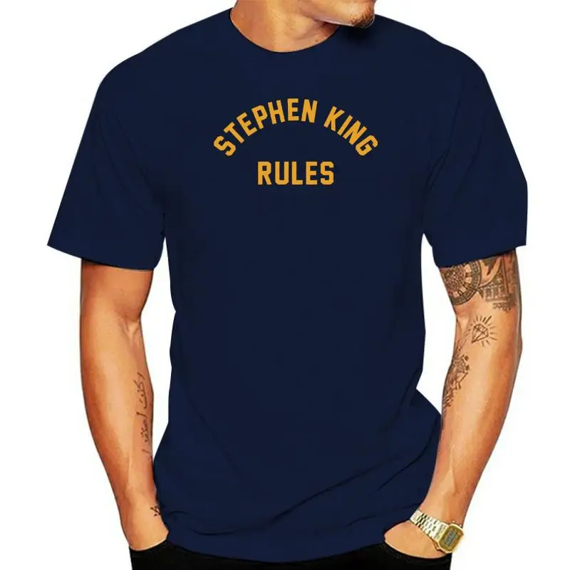 thumbnail image 1 of Stephen King Rules Stranger Red Shirt Things Shirt, 1 of 5