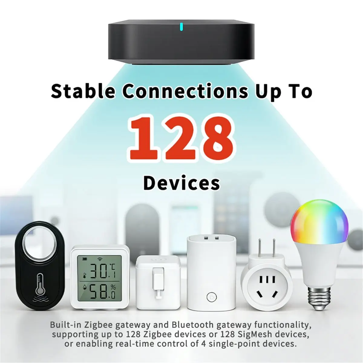 A32I Tuya Zigbee 무선 블루투스 게이트웨이 홈 인텔리전스 자동화 음성 제어용 DIY 브리지
