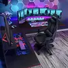 L Shaped Gaming Desk Computer Corner Desk PC Gaming Desk Table with Large Monitor Riser Stand  (Black, 51 Inch) 6