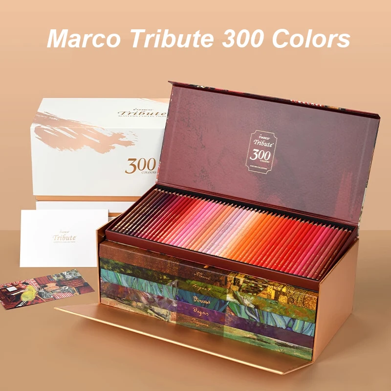 Marco Tribute 300 Colors Luxury Gift Box Colored Pencils Set