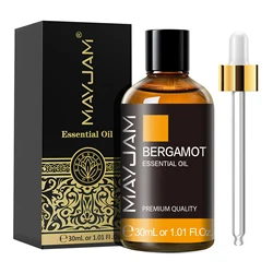30ML Aromatic Essential Oil Blend - Lavender, Eucalyptus, Jasmine, Vanilla, Sandalwood, Patchouli, Lemon, Rose, Chamomile - 30ml (Bergamot)