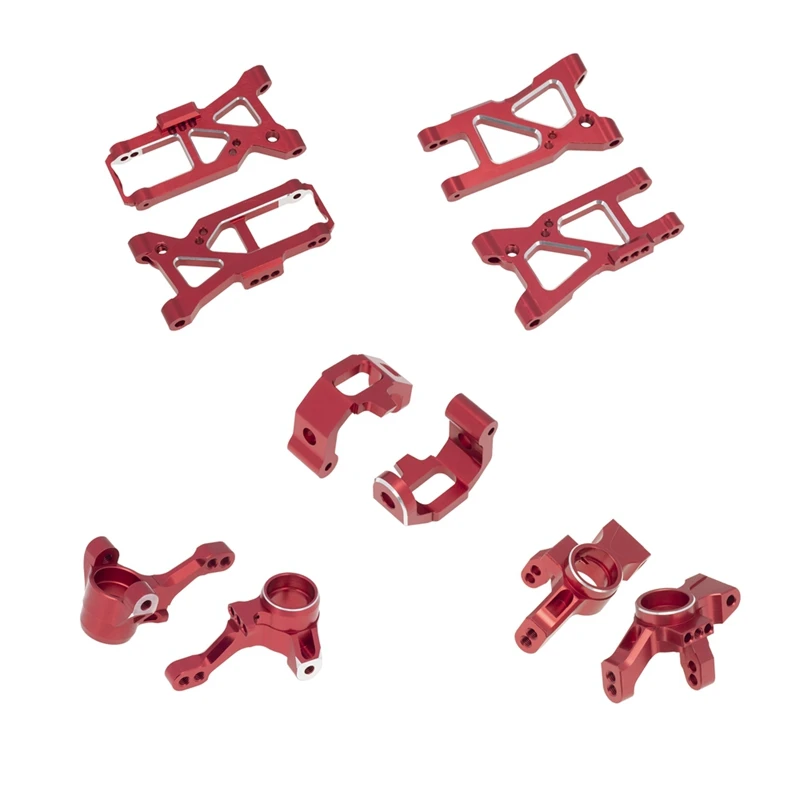 10pcs Metal Upgrade Parts Kit Suspension Arms Knuckle Arm For Traxxas 4