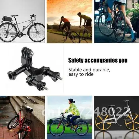 

Bicycle Clamp Handlebar Seatpost Pole Holder Mount For GoPro Hero 10 9 8 7 Black Yi 4k Sjcam Sj8 Eken Go Pro Accessory