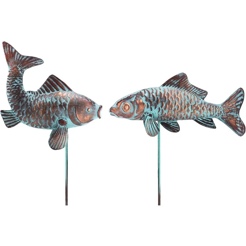 

Garden Sculptures & Statues | Garden Statues | Fish Statue | Antique Copper Fish Garden Statue