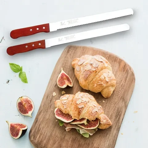 

10Inch Cake Knife Bread Knife Toast Slicing Knives Cake Slicer Baking Pastry Cutter Serrated Blade Easy Cut Bread Cake Tools