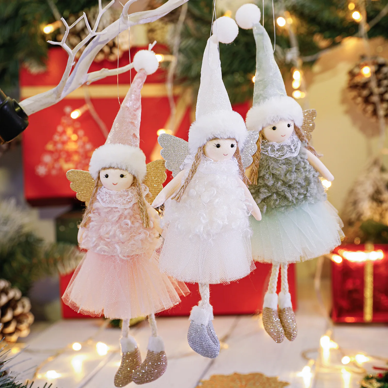 Christmas Decorations Christmas Angel Doll Pendant Merry Christmas Decorations For Home Navidad Kerst Natal Noel Xmas Tree Ornaments Supplies