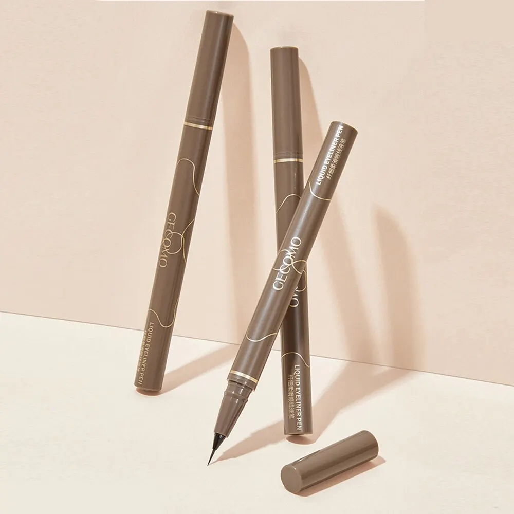 Liquid Eyeliner GECOMO Liquid Eyeliner 0.01mm Slim Waterproof Quick Dry Long Lasting Color No Smudging Eyeliner Pencil