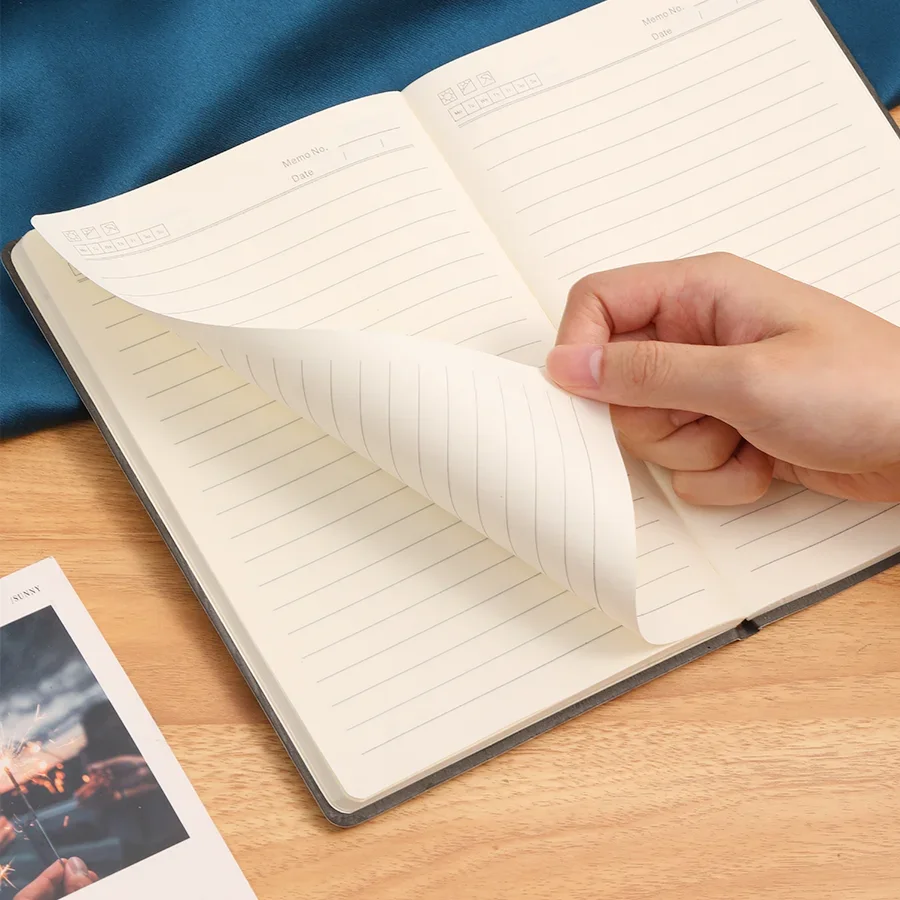 A5 Soft Leather Notebook 120 Pages Office Stationery Waterproof Cover