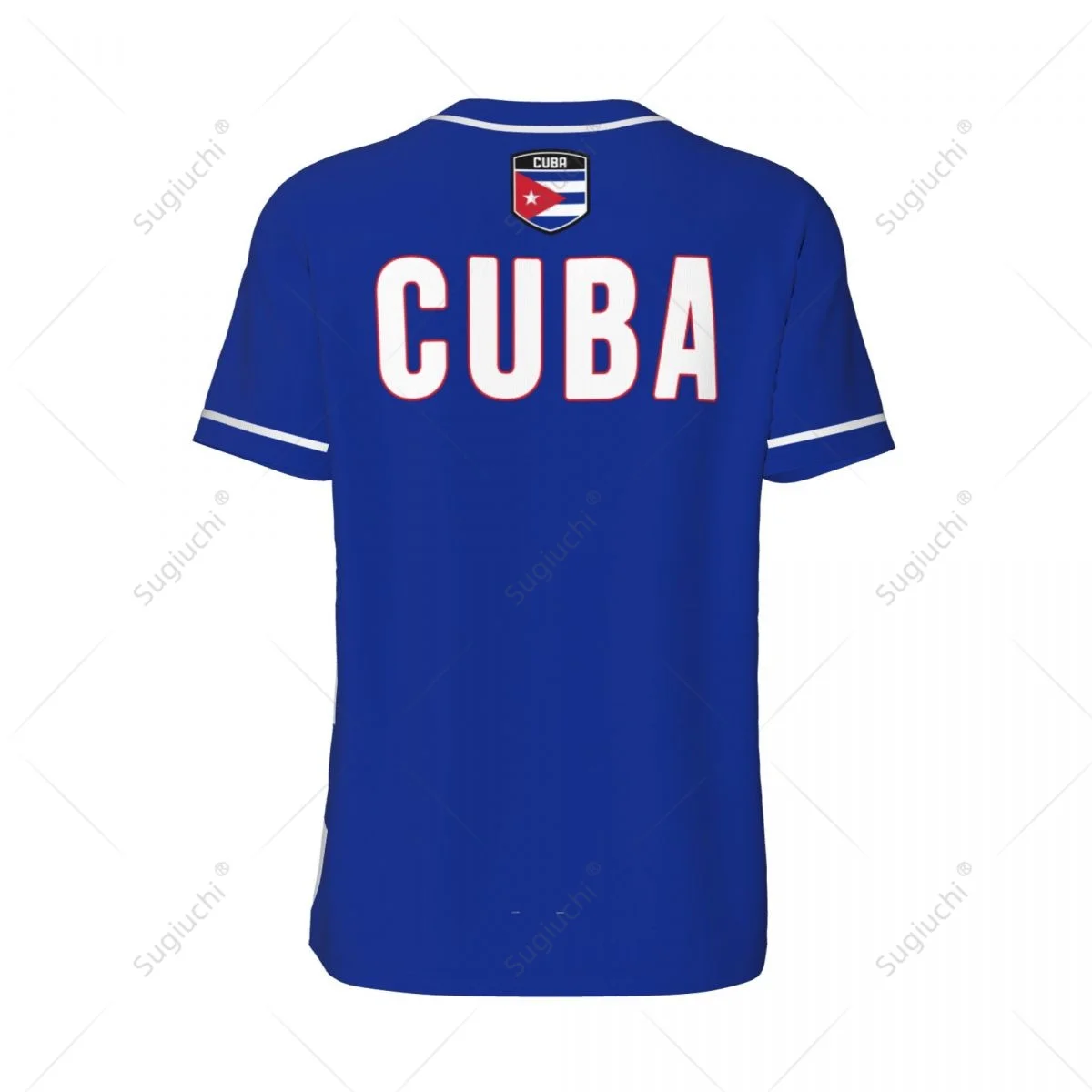3D Printed Cuba Flag Men Baseball Jerseys Mesh Sports T-shirt Tees Name Nunber
