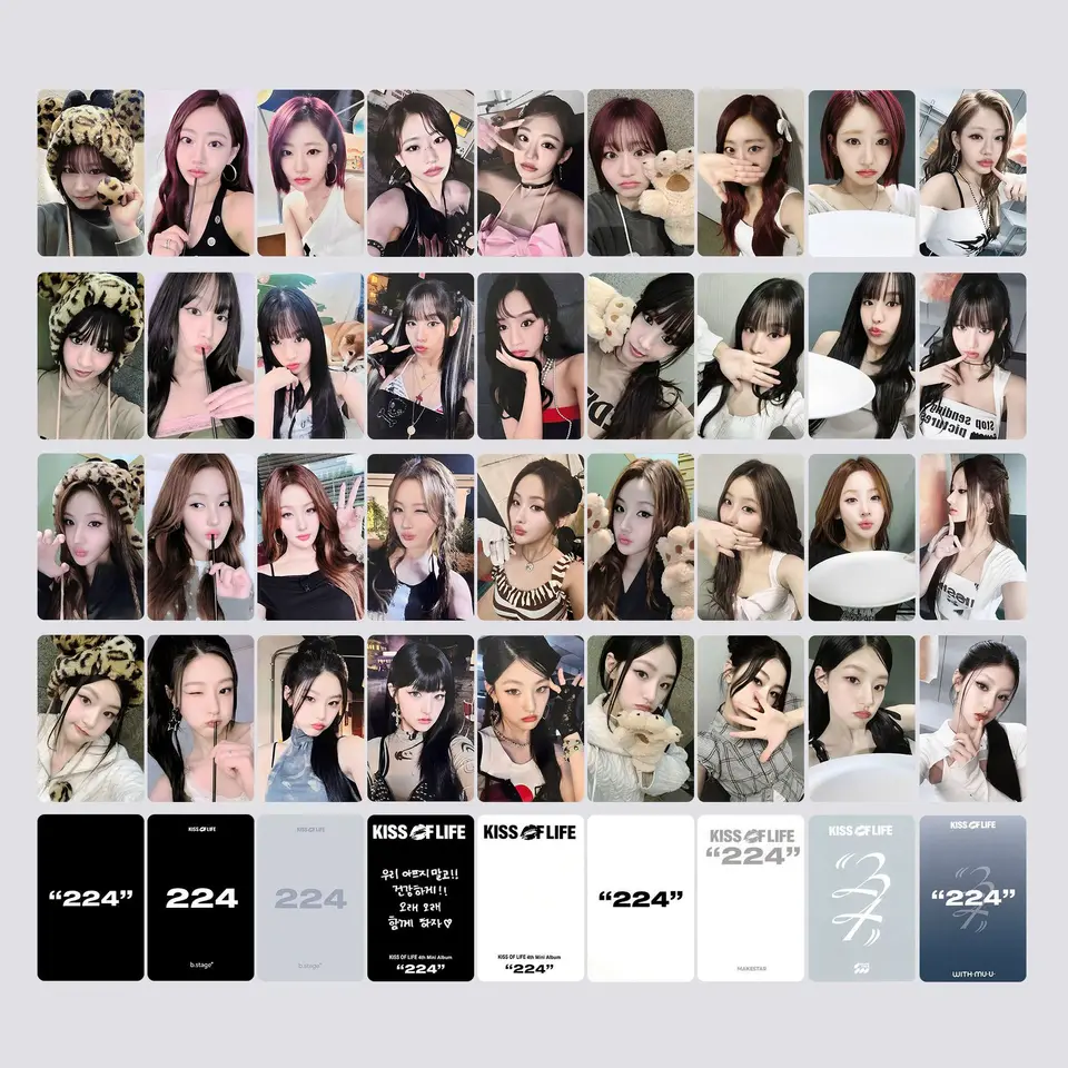 KPOP Kiss of Life Mini Album 224 Photo Cards JULIE NATTY BELLE