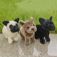 Realistic Bulldog High Fidelity Pug Cute Plushie Shar Pei Dog Plush Toys Lifelike Animals Simulation Stuffed Doll Kawai Toy Gift 1