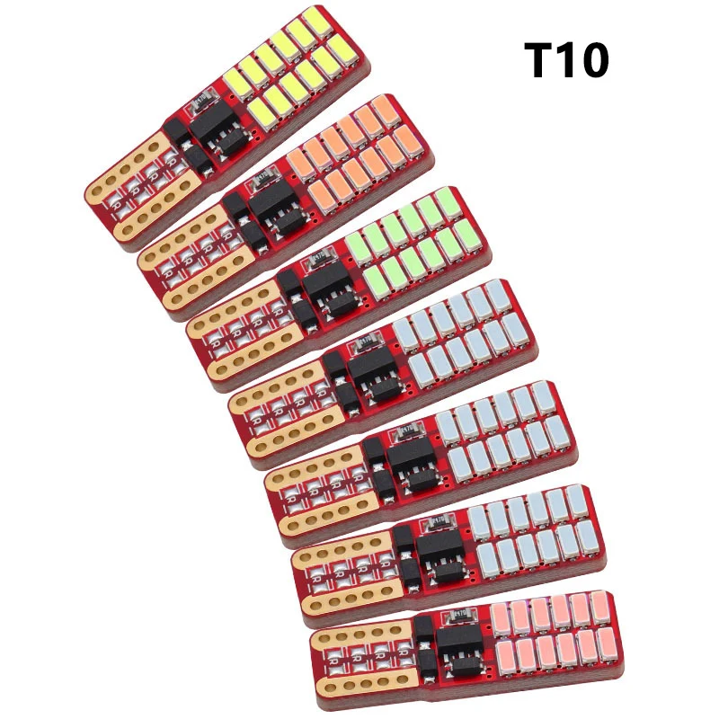 

4 шт., автомобильные лампы для салона автомобиля, T10 W5W