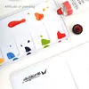 Martini Metal Watercolor Palette Multi-zone Toning Easy To Clean Portable Watercolor Painting Tools Paint Plate Art Supplies 6