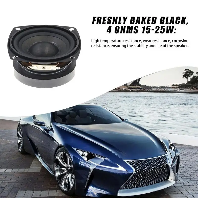 Car Bass Speaker Subwoofer 15 25W Full range Frequency Car Speakers Universal Vehicle Door Auto Audio Music Stereo Subwoofer