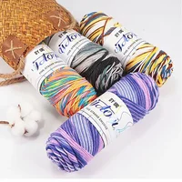 100g/ball Gradient Colored Cotton Yarn Soft Knitted Warm Scarf Sweater DIY Material Crochet Yarn 5-strand Medium Thick Yarn 2