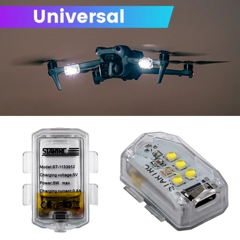 Lampada a LED per segnale di volo notturno con luce per moto Drone universale per DJI Mavic 3/Avata/FPV/Air 3/Mini 3 Pro/Mini 4 Pro luce stroboscopica