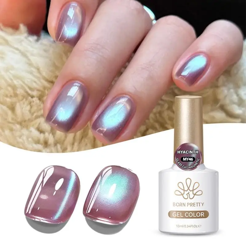 BORN PRETTY 10ml Brown-Purple Magnetic Gel Polish - Soak-Off UV Nail Art Varnish