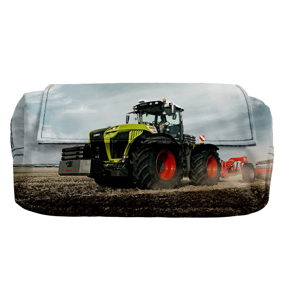 3D Printed Game Tractor Pattern Pencil Case Studenti Bambini Ragazzi Ragazze 3D Oxford Impermeabile Cartoon Anime Double Storage Bag