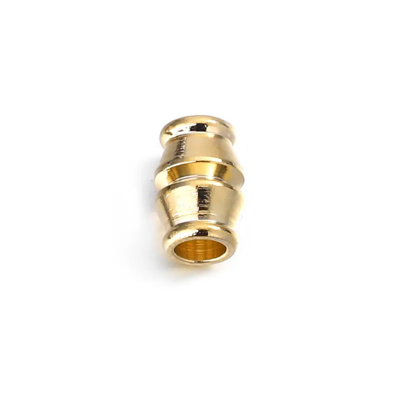 Cuentas de Brass Doradas de 18K Diseño Ovalado Cilíndrico Suministros para Hacer Joyería DIY - details 68