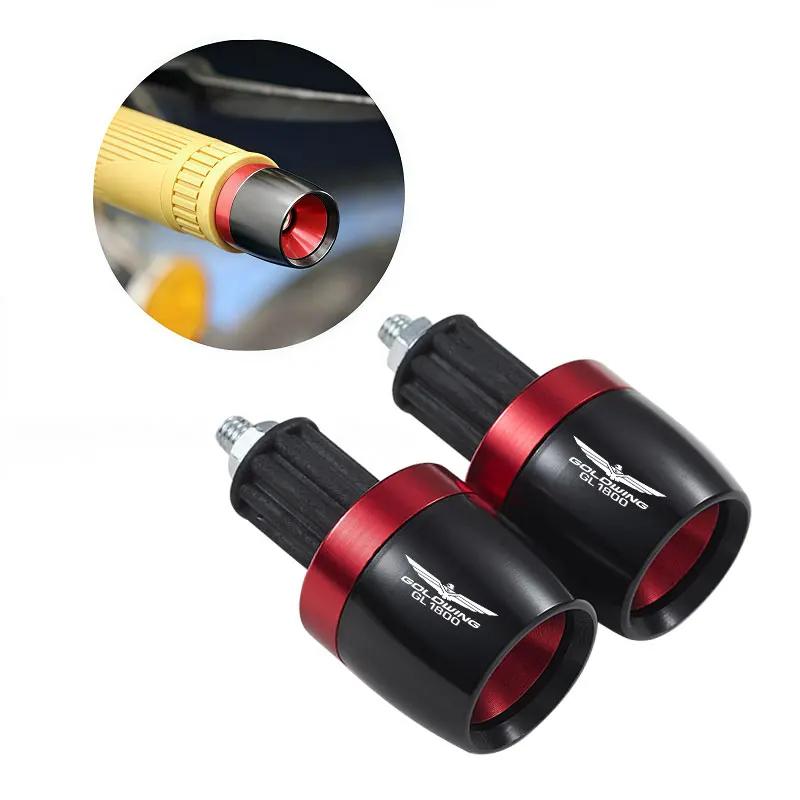 Motorstuureinddoppen – CNC Aluminium, Zwart-goud, Voor BMW R1100GS/R1100RT En Meer – 22 Mm, Set Van 2
