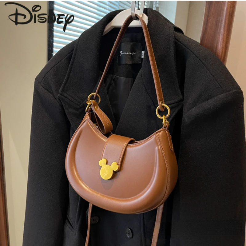 

Disney Mickey 2024 New Women's Crossbody Bag Fashionable and High Quality Underarm Bag Luxury Versatile Women's Handbag