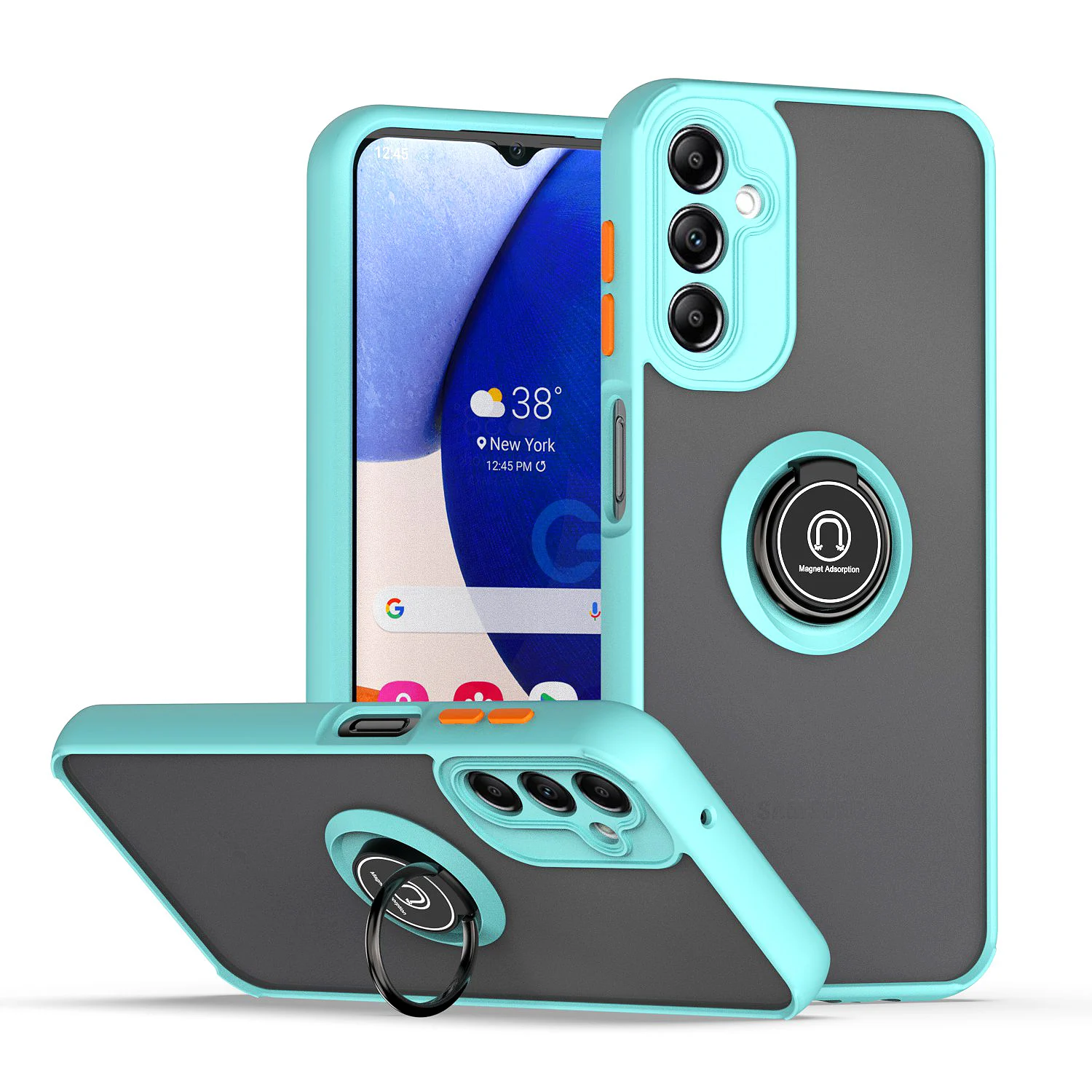 Durable Armor Case with Ring Stand Holder and Grip