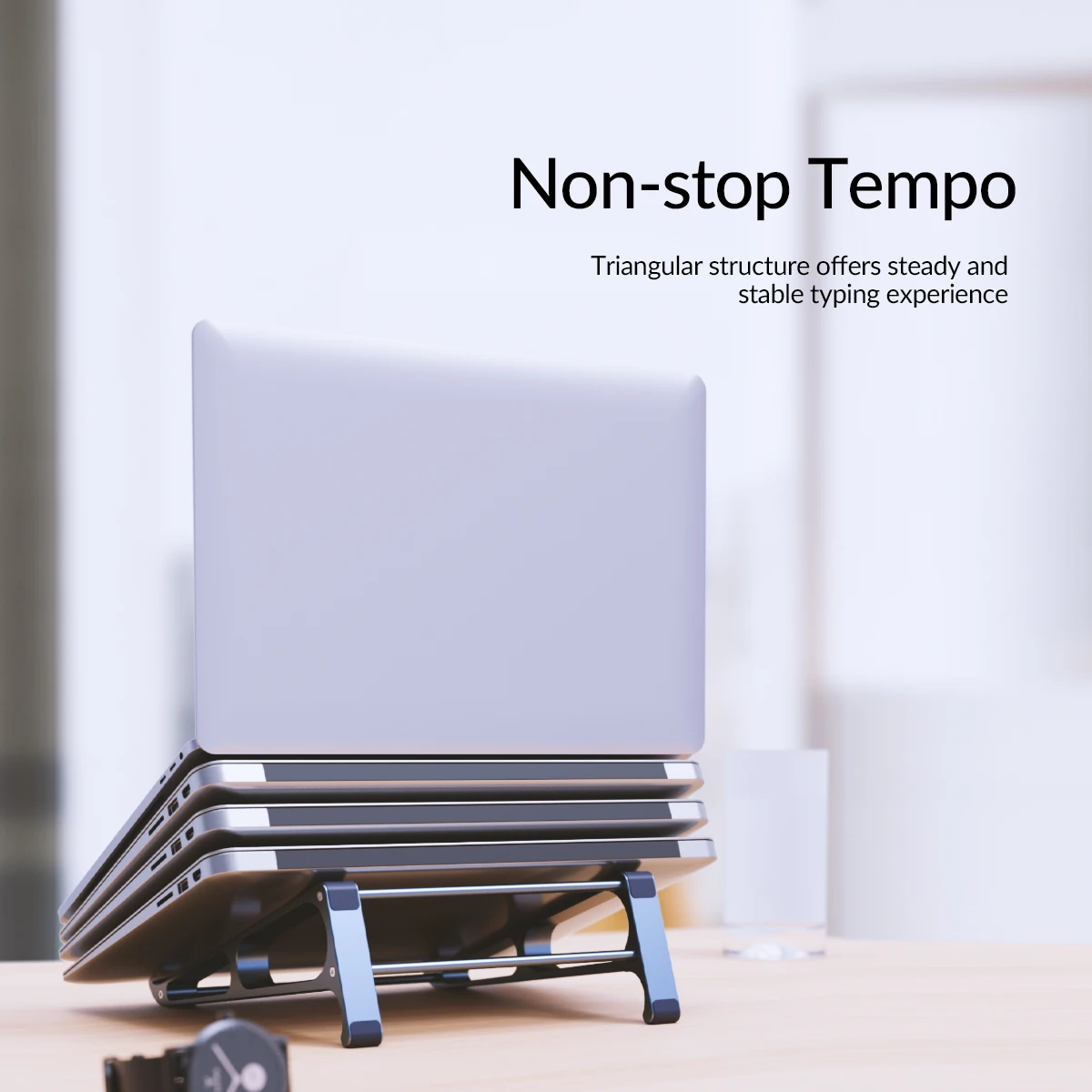 Orico-suporte de Alumínio para Laptop Suporte Vertical Suporte para Notebook Desktop Suporte para Tablet Portátil de 13 a 17. - Imagem 2