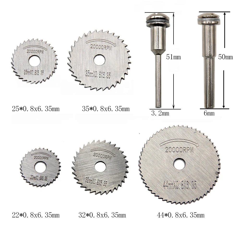 Circular saw blade set detail 2